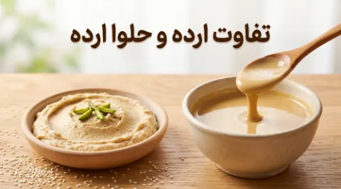 ارده و حلوا ارده چه تفاوتی دارند؟ مقایسه کامل ترکیبات، بافت، کالری و کاربرد
